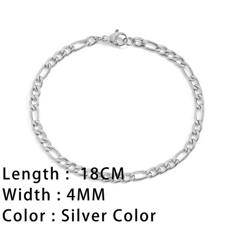 Classic Snake Chain Bracelets for Women Trend Fashion Stainless Steel Cuban Chain Bracelet Trendy Woman Gifts Jewelry