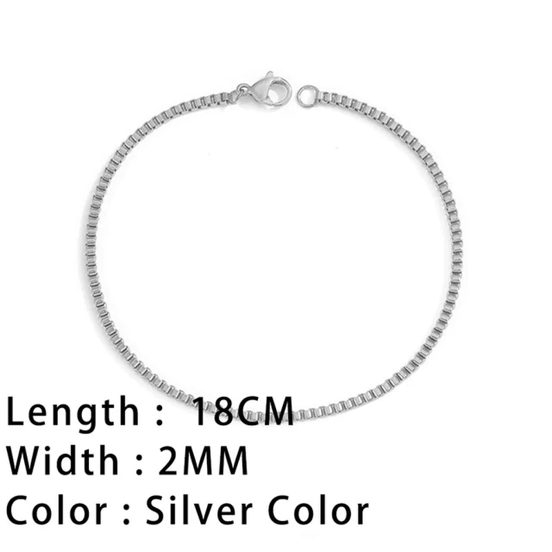 Classic Snake Chain Bracelets for Women Trend Fashion Stainless Steel Cuban Chain Bracelet Trendy Woman Gifts Jewelry