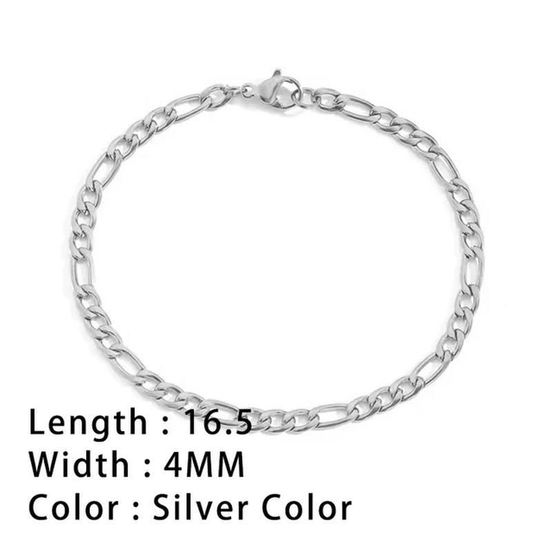 Classic Snake Chain Bracelets for Women Trend Fashion Stainless Steel Cuban Chain Bracelet Trendy Woman Gifts Jewelry