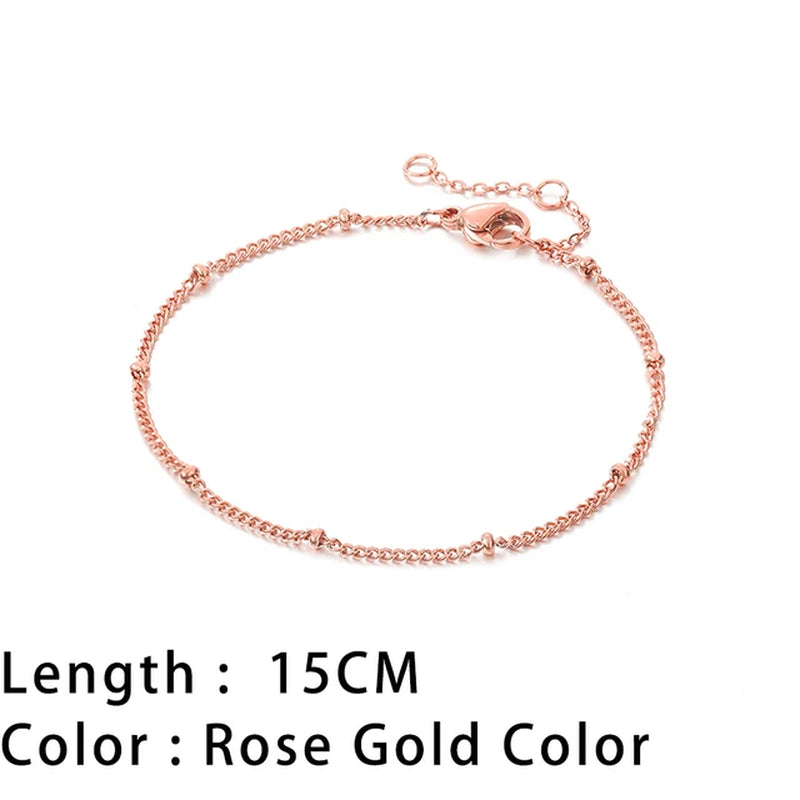 Classic Snake Chain Bracelets for Women Trend Fashion Stainless Steel Cuban Chain Bracelet Trendy Woman Gifts Jewelry