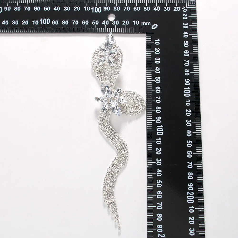 Crystal Snake Earrings Bracelet Sets Fashion Decoration 2023 Nightclub Rhinestone Exaggerated Jewelry Set for Women