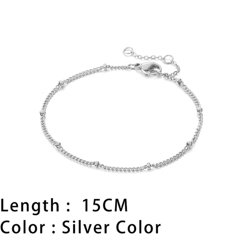 Classic Snake Chain Bracelets for Women Trend Fashion Stainless Steel Cuban Chain Bracelet Trendy Woman Gifts Jewelry