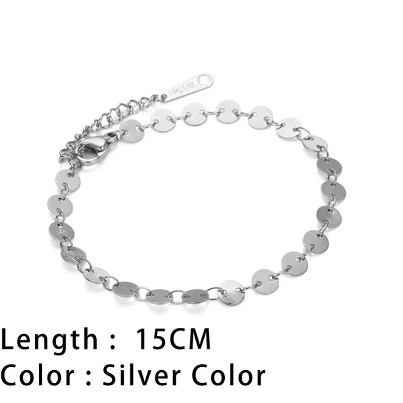 Classic Snake Chain Bracelets for Women Trend Fashion Stainless Steel Cuban Chain Bracelet Trendy Woman Gifts Jewelry